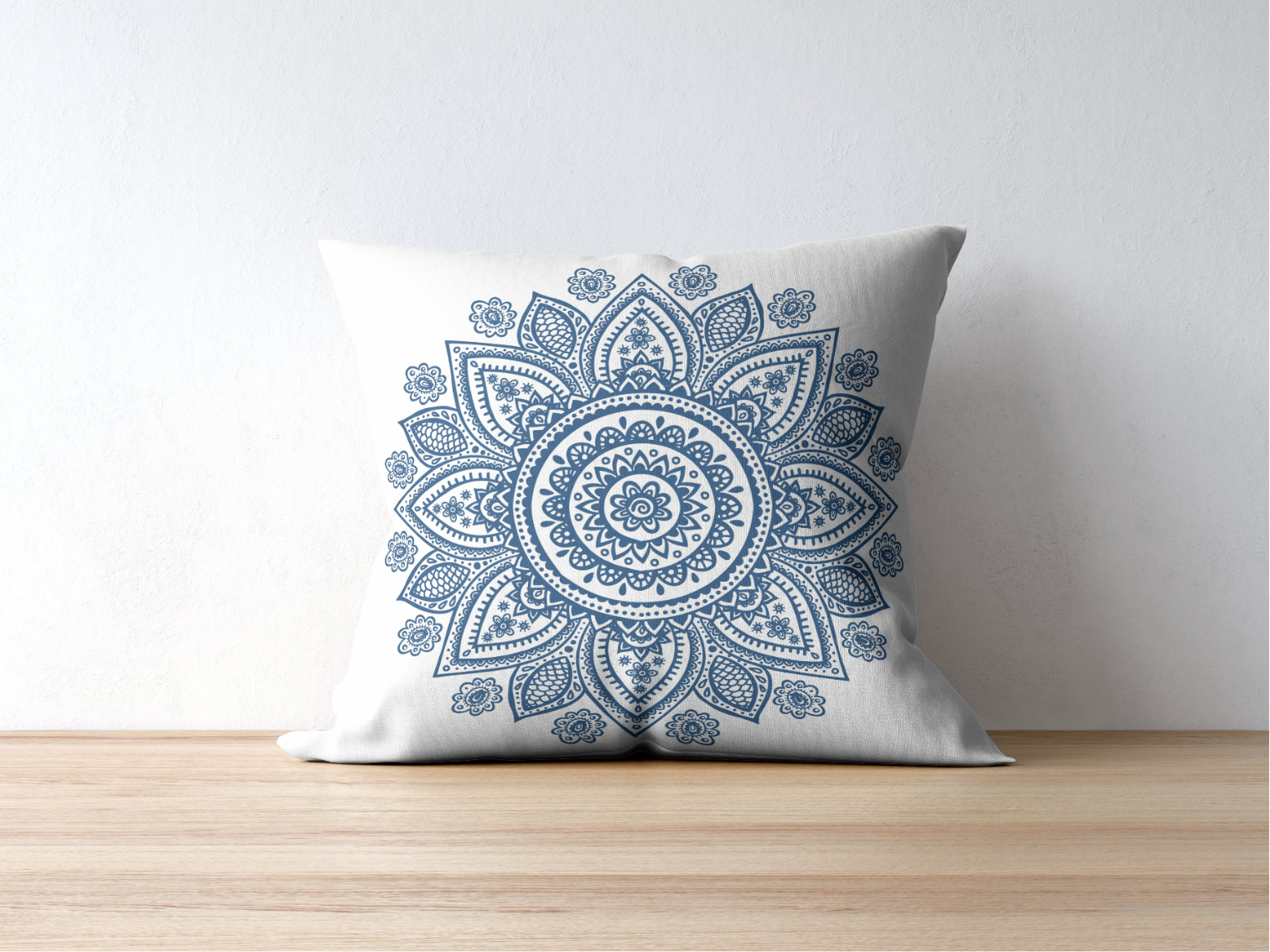 4'lü Mandala Desen Modern Kırlent Kılıfı- Yastık Kılıfı