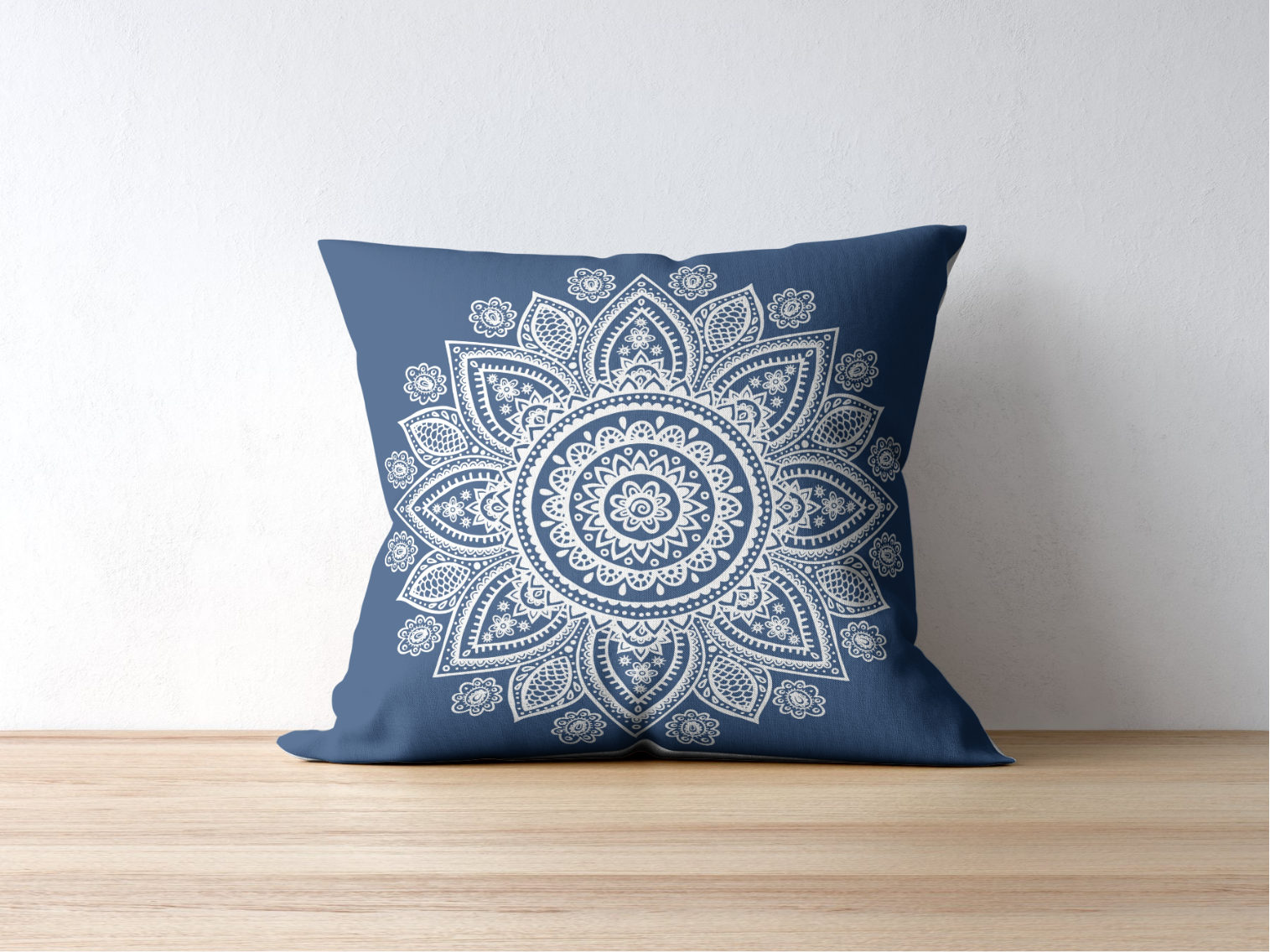 4'lü Mandala Desen Modern Kırlent Kılıfı- Yastık Kılıfı